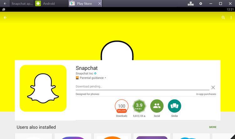 Como instalar Snapchat en PC